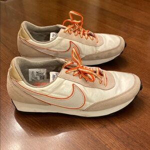 Nike Athletic White and Orange Sneakers